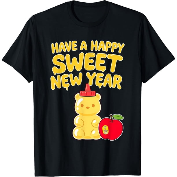 Rosh Hashanah Happy Sweet New Year Honey Bear Jewish Holiday Camiseta