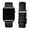 Black/Black, variant on WFEAGL Apple Watch Series Genuine Leather Replacement Band 38mm 40mm 41mm Black/Black