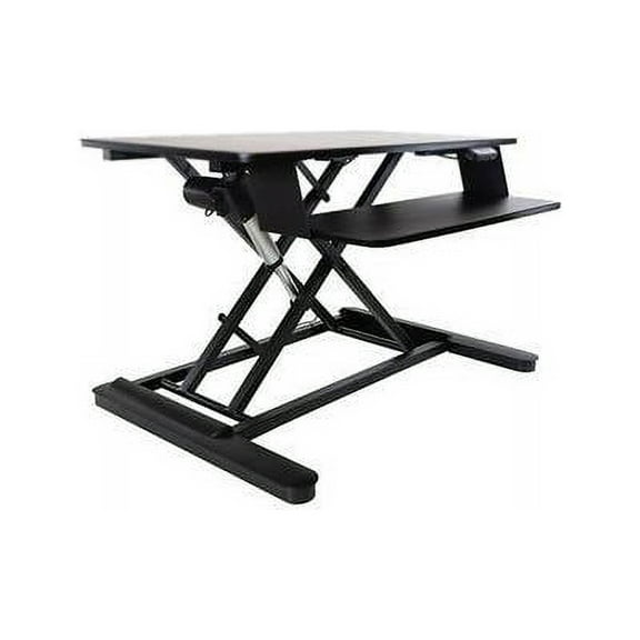 Ergotech - FDM-E-DESK - Electric Sit Stand Desktop Converter Designed W/36 Upper Display Surfacea And Lo