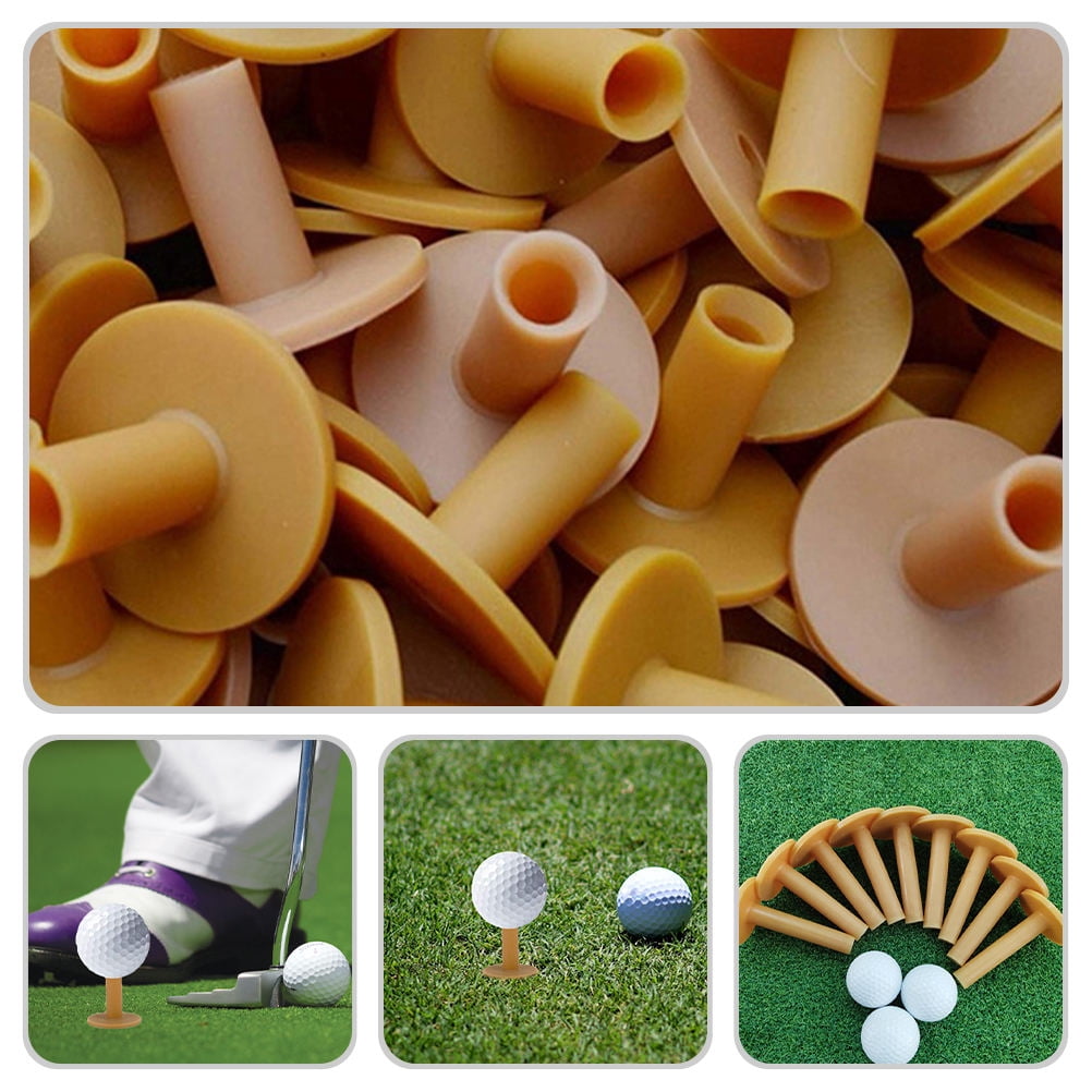 FONDOTIN 20Pcs Professional Golfs Tees Rubber Holders with Wear Resist High Grade Material for Consistent Swing