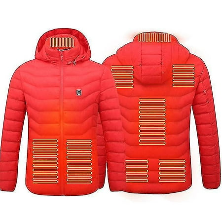 Heating Jacket, Winter Outdoor Warm Electric Heating Jacket, 8 Heating ...