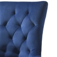 thumbnail image 5 of Set of 2 Upholstered Mid Century Dining Chair, Luxurious Single Dining Chair with Solid Wood Legs (Blue), 5 of 9