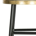 thumbnail image 6 of SAFAVIEH Emery 30" Solid Metal Gold Leaf Bar Stool, Black, 6 of 6