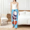 thumbnail image 4 of Fotbe Sushi Salmon Surfing Pantalones de Pijama para Mujer, Pantalones de Dormir, Pantalones Pj con Cordón y Bolsillos-3X-Large, 4 of 6