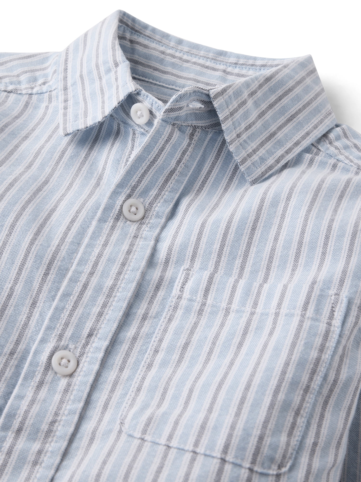The Children's Place Boys Long Sleeve Striped Oxford Button Up Shirt, Sizes S-XXL