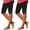 Black, variant on Yogalicious Leggings for Women, Women's Quarter Pants High Waisted Hollow Yoga Quarter Pants Lightweight And Comfortable Quarter Pants Solid Color Soft Casual Pajama Pants Leggings Red 3XL
