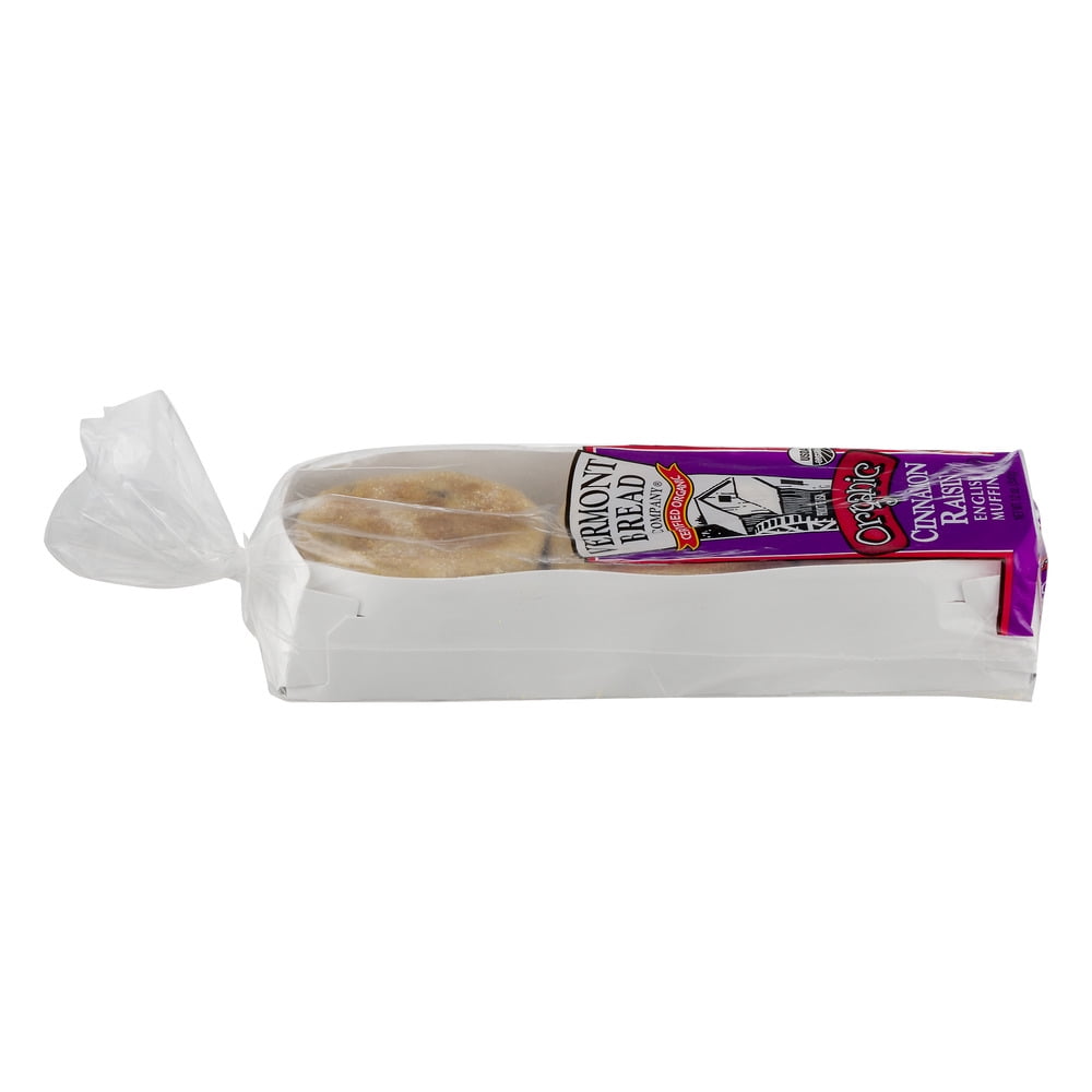 Vermont Bread Company Organic Cinnamon Raisin English Muffins, 6