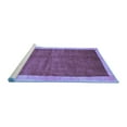 thumbnail image 2 of Ahgly Company Machine Washable Indoor Rectangle Abstract Blue Contemporary Area Rugs, 2' x 4', 2 of 4