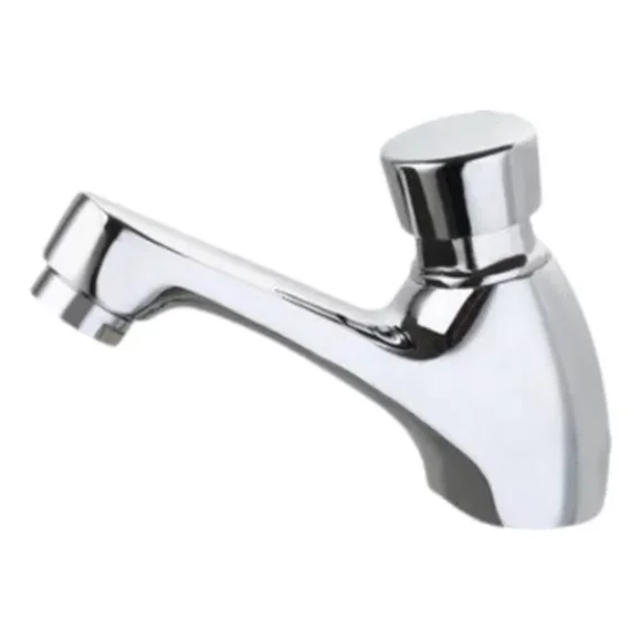 Llave De Lavabo Push En Latón Terminado Cromado Mb-302