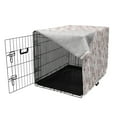 thumbnail image 3 of Abstract Dog Crate Cover, Love Themed Pattern with Items and Heart Filament Valentine's Day, Easy to Use Pet Kennel Cover Small Dogs Puppies Kittens, 7 Sizes, Warm Taupe Pale Eggshell, by Ambesonne, 3 of 6