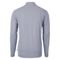 thumbnail image 3 of Men's Cutter & Buck Navy Nashville SC DryTec Virtue Eco Pique Micro Stripe Recycled Quarter-Zip Pullover Top, 3 of 3