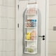 thumbnail image 4 of Bolsa organizadora de almacenamiento vertical de pared - Organizador de armario colgante de 4 niveles con tela no tejida, blanco o gris, 51,18 x 11,81 x 5,91 pulgadas, 4 of 6