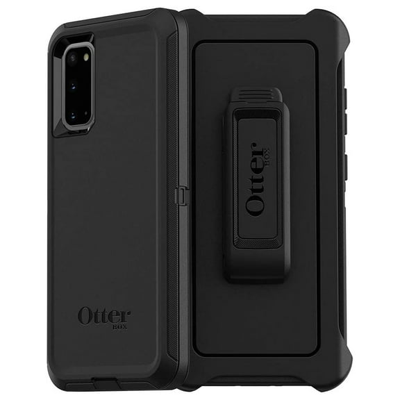 Restored OtterBox DEFENDER SERIES Case & Holster for Galaxy S20 5G - Black (Refurbished)
