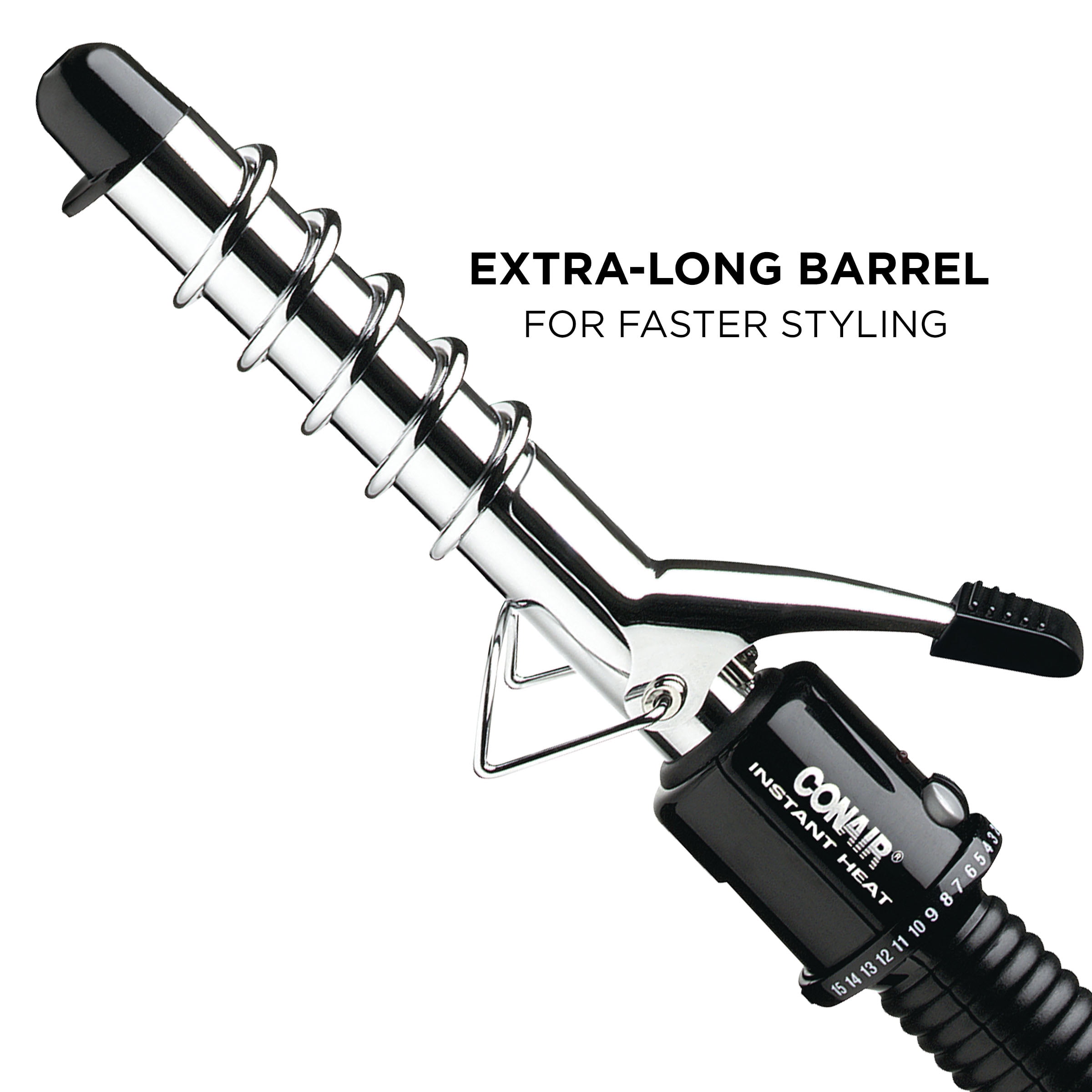 Instant Heat Ceramic Spiral .75" Curling Iron CD88GNR