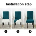 thumbnail image 6 of Dining Chair Covers Fit Stretch Chair Covers, 2 Pack Stretch Chair Covers for Dining Room, 6 of 7