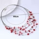 thumbnail image 4 of Juego de collar y pendientes para mujer Yuxing estilo Bohemio color rojo 46411, 4 of 5