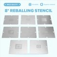 thumbnail image 3 of 8Pcs Direct Heat90x90mm XBOX360 CPU GPU Stencils BGA Reballing Station Game Console CSP GPU-B CPU-A01 Reballing Stencil, 3 of 7