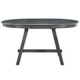 thumbnail image 2 of TREXM 5-Piece Dining Table Set: Round Extendable Wood Table & 4 Chairs, Gray, for Kitchen/Dining. Modern Farmhouse Style, Adjustable Size, Seats 4., 2 of 41