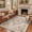 ARP5777-OCHRE VINE, variant on KUETH 2x3 Entryway Rug, Vintage Boho Medallion Rugs Non-Slip Soft Low Pile Washable Rug Large Distressed Rug Indoor Retro Carpet for Kitchen Bathroom Entrance