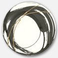 thumbnail image 1 of Designart 'Gold Glamour Circle I' Geometric Metal Circle Wall Art, 1 of 3