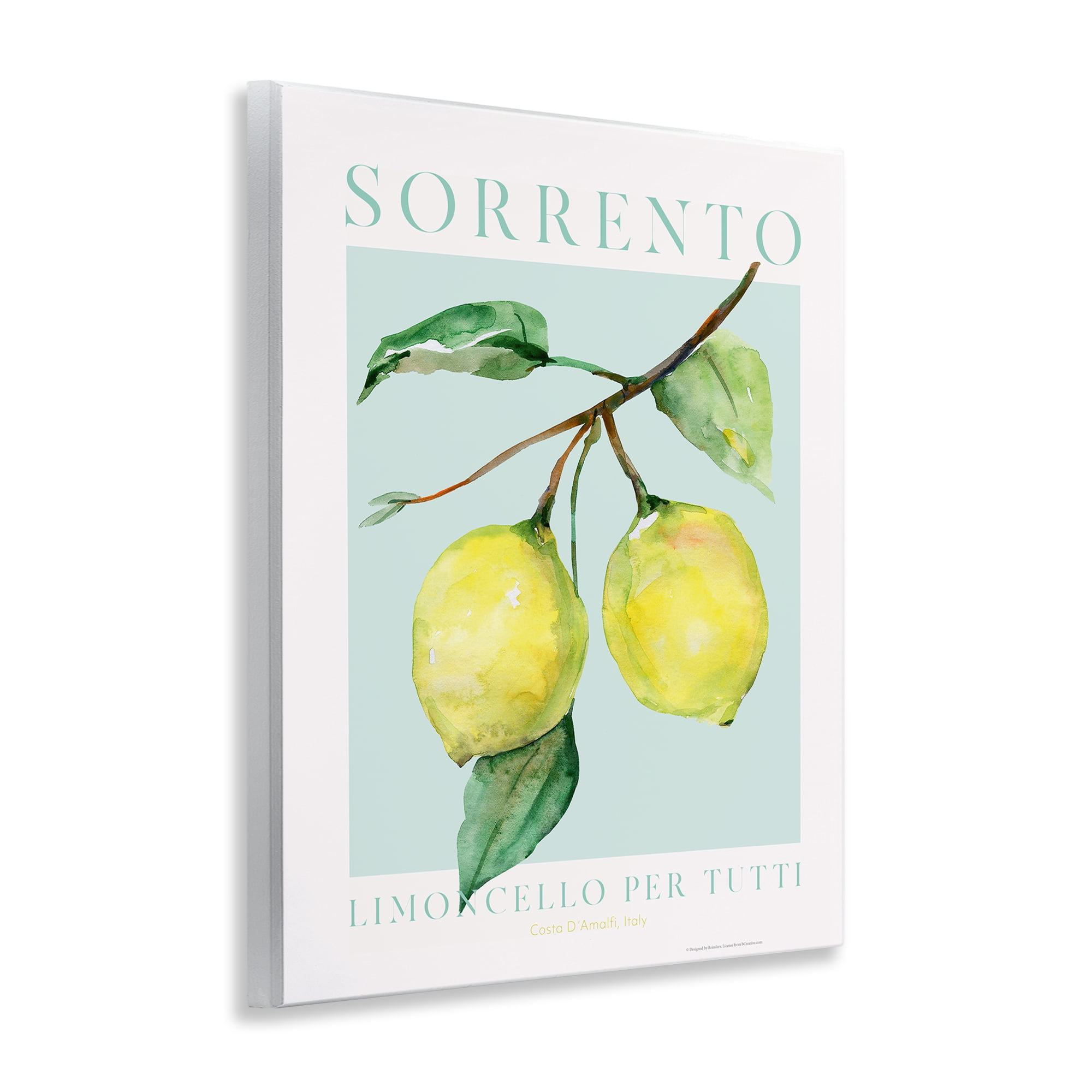 Stupell Industries Sorrento Lemon Branch Food & Beverage Painting Unframed Art Print Wall Art, 11 x 14