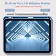 thumbnail image 5 of GEAK Slim Case for iPad A16 Case with Pencil Holder, Compatible with iPad 10th Generation Case 10.9 inch 2022/iPad 11th Generation Case 11 inch 2025, Clear Transparent Back Protective Cover, 5 of 9