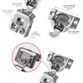 thumbnail image 3 of Berta 1 5/16 inch Overlay, 90 Degree Restricted Opening Angle Concealed Face Frame Cabinet Door Hinges (2 Pack), 3 of 6