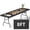 Black, variant on WLLJOY 8FT Folding Table, Portable Heavy Duty Camping Table with Carrying Handle, Anti-fouling and Sun-Proof Suitable for Meetings, Parties, Camping and Weddings, White