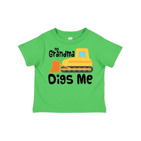

Inktastic My Grandma Digs Me Grandson Truck Gift Toddler Boy Girl T-Shirt