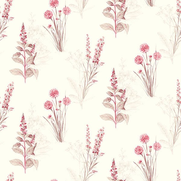 Concord Wallcoverings Textured Wallpaper floral Featuring flowes leaves