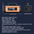 thumbnail image 3 of Electric Inflator,Aircompressor Portable 150psi Bank Car Bank With Jump With Aircompressor 10000mah Bank Car Inflator Pump 10000mah Car Suv Led 12v Inflatable Pump Inflator 10000mah Suv Van 12v Car, 3 of 7