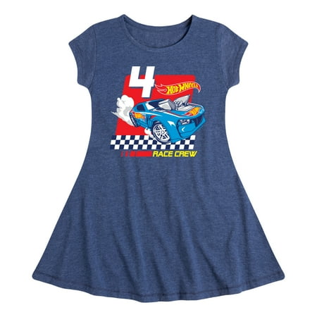 

Hot Wheels - Race Crew 4 Yrs - Toddler And Youth Girls Fit And Flare Dress