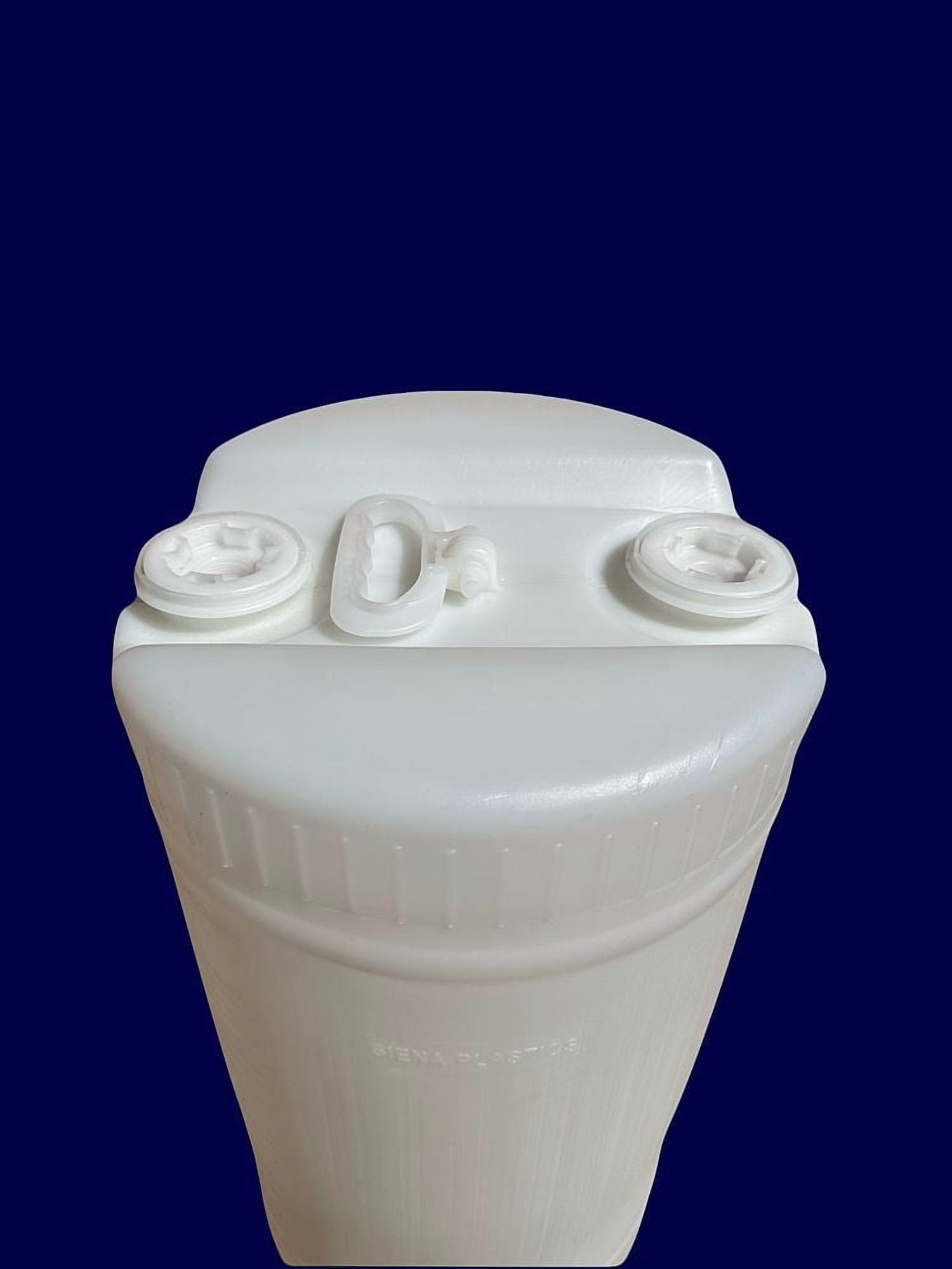 15 Gallon Plastic Natural Barrel 2x2 Inch Bung Caps