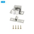 thumbnail image 3 of Uxcell Stainless Steel Cabinet Latches Wardrobe Double Roller Catch  Spring Bead Hardware Latch, 2 Set Silver Nickel, 3 of 6