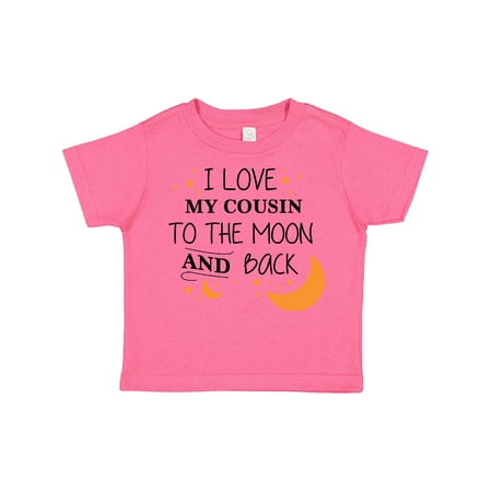 

Inktastic I Love My Cousin to the Moon and Back Gift Toddler Boy or Toddler Girl T-Shirt