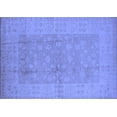 thumbnail image 1 of Ahgly Company Machine Washable Indoor Rectangle Oriental Blue Industrial Area Rugs, 5' x 8', 1 of 4