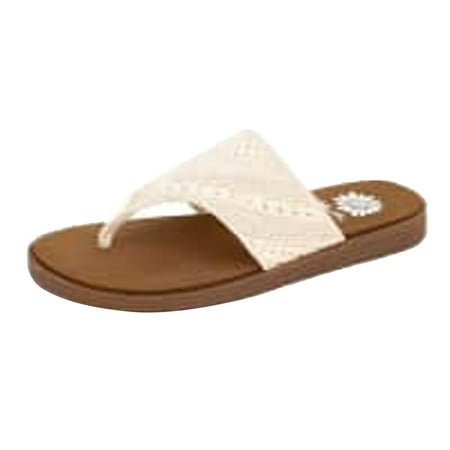 

Slipper Boots for Women Slippers Womens 10 Wide Women s Summer Foreign Trade Flat Slippers Elastic Fly Woven Breathable Clip Toe Sandals