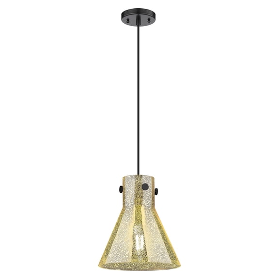 410-1PM-BK-G411-10ME Innovations Lighting Newton Cone - 1 Light Pendant In Industrial Style-11.75 Inches Tall and 10 Inches Wide-Matte Black