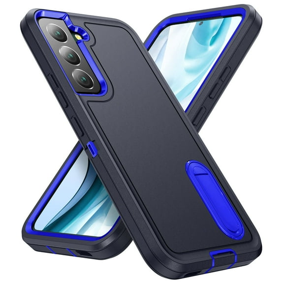 New Designed for Galaxy S22 Case, Heavy Duty Shockproof Anti-Scratch Rugged Protective Case with Kickstand for Samsung Galaxy S22 6.1 Inch 2022