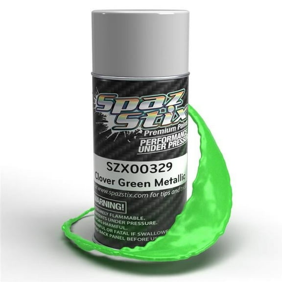 Spaz Stix 00320 Clover Green Metallic Airbrush Ready Paint 2oz Bottle
