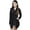 Black, variant on Women’s Casual Distressed Denim Jacket Boyfriend Long Sleeve Ripped Jean Jacket Coat