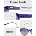 thumbnail image 3 of Gafas de Sol Sobre Lentes Meeloog para Mujer Polarizadas UV400, 3 of 7