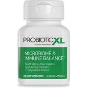 ProbioticXL - Probiotic & Prebiotic, Shelf Stable - Blend 11 Strains - Promote Healthy Gut Flora Growth, 12.5 Billion CFU - Non-GMO, Gluten-Free - 30 Veggie Caps