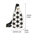 thumbnail image 2 of Ohufall Printed Leather Unisex Chest Bag Sling Bag Backpack Fashionable For Sports And Daily Commute, 2 of 3