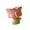 Pink Tulip Cup, variant on QSTDGVPW Ice Cream Cup Ceramic 250ml Milkshake Glasses for Milkshakes Smoothie Yogurt Pink Cup