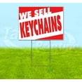 thumbnail image 1 of We Sell Keychains (18" x 24") Yard Sign, Includes Metal Step Stake, 1 of 6