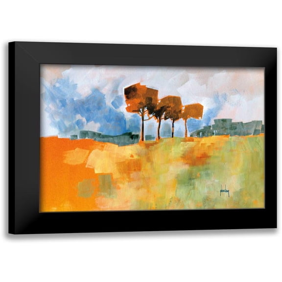 Bailey, Paul 14x11 Black Modern Framed Museum Art Print Titled - Four Trees