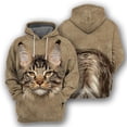 thumbnail image 3 of Sudadera con capucha con estampado 3D de gato británico de pelo corto para hombre, jerseys de manga larga, sudaderas con capucha de gran tamaño con estampado de gatos lindos para primavera y otoño, 3 of 5