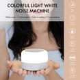 thumbnail image 4 of Ayuda para dormir Máquina de sonido blanca portátil Chupete de bebé Luz nocturna ajustable con 12 sonidos relajantes Temporizador de 7 colores de iluminación para bebés Estudiantes Adultos Sueño Traba Abanopi  Ayuda para dormir, 4 of 7