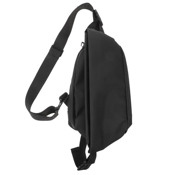 ETEREAUTY Men's Black Polyester Casual Shoulder Bag, Multi-Functional Pouch for Everyday Storage and Travel